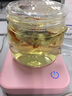 名友（meyou）Meyou名友ME-B30E加熱杯墊恒溫杯保溫碟暖暖杯調溫加熱水杯套裝辦公室熱牛奶 茱萸粉+350ml高硼硅花茶杯 曬單實拍圖