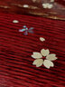 北野工坊 樺細工櫻樹(shù)皮貝殼櫻花托盤(pán) 圓形木質(zhì)茶盤(pán) 手工置物盤(pán) 圓形茶盤(pán) 曬單實(shí)拍圖