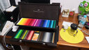 輝柏嘉（Faber-castell）德國輝柏嘉進(jìn)口藝術(shù)家水溶性彩色油性鉛筆綠輝水溶性彩鉛木盒裝 120色油性木盒裝 曬單實(shí)拍圖