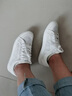 人本網(wǎng)面小白鞋帆布鞋女夏季女鞋學(xué)生韓版網(wǎng)鞋女透氣百搭平底薄底鞋子 奶咖 35（偏大一碼） 曬單實(shí)拍圖
