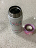 膳魔師（THERMOS）保溫保冷杯/壺粉白色400ml真空不銹鋼3D浮雕款男女學生便攜水杯 曬單實拍圖
