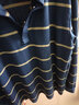 皮爾卡丹（pierre cardin）高端長(cháng)袖t恤男士春秋季條紋撞色polo衫上衣中青年薄款翻領(lǐng)打底衫 曬單實(shí)拍圖