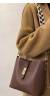 酷奇袋鼠 KQ小众高级感包包女2024新款韩版时尚宽带斜挎包质感百搭单肩水桶包 咖啡色 晒单实拍图
