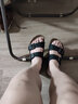 BIRKENSTOCK勃肯德國進(jìn)口男女款牛皮革涂油軟底Arizona雙扣涼拖鞋 黑色常規版752481 40 曬單實(shí)拍圖