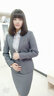 普妮姿職業(yè)裝女裝套裝新款時(shí)尚格子韓版名媛小香風(fēng)女士西裝套裝春秋面試工作服 【四件套】灰西裝+151#襯衫+西褲+半裙 M 曬單實(shí)拍圖