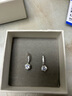 ticify999純銀六爪鋯石耳環(huán)女秋季新款時(shí)尚耳鉤日韓ins網(wǎng)紅冷淡風(fēng)首飾 銀色帶質(zhì)檢證書(shū)禮盒包裝 足銀 曬單實(shí)拍圖