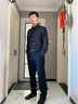 沙馳SATCHI男士襯衫2024秋冬新款速干云朵超柔莫代爾長(cháng)袖襯衫【耐皺易打理】 藏青 42 曬單實(shí)拍圖