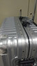 Ambassador大使拉桿箱20英寸萬向輪PC鏡面條紋行李箱飛機(jī)輪登機(jī)鉚釘鋁框箱 鋁銀色 25英寸托運(yùn) 曬單實(shí)拍圖