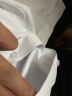 短袖衬衫男夏季修身商务正装结婚伴郎休闲男士纯白色职业工作服大码衬衣LOGO定制 白色平纹 39（115-130斤） 实拍图