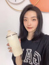 卡絲拉狄（Cathyladi）保溫杯咖啡杯男女士陶瓷內(nèi)膽便攜高顏值隨行生日禮物七夕禮物實用 椰加白【陶瓷】 500ml 曬單實拍圖