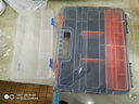 全鋒手提工具箱塑料收納盒零件盒螺絲盒電子元件盒物料盒多功能帶蓋 F-230透明盒 曬單實(shí)拍圖