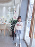 優(yōu)優(yōu)1點女童打底褲外穿新款兒童褲裙秋冬加絨假兩件小女孩網(wǎng)紗裙褲子 2110灰色【春秋款】 130cm 曬單實拍圖