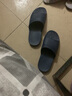 始豐孕婦老人防滑拖鞋女男夏季室內(nèi)浴室拖鞋洗澡厚底情侶居家居涼拖鞋 藏青 46-47 (適合45-46) 曬單實(shí)拍圖
