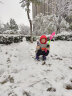 巴布豆（BOBDOG）男童雪地靴冬季新款中大童防滑加绒保暖儿童靴子 深宝蓝/红 31码 适合脚长19.0cm 实拍图
