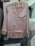 金三塔睡衣女真絲桑蠶絲素色簡約可外穿簡奢家居服 曬單實拍圖
