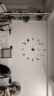 现代简约客厅大挂钟免打孔3D立体创意艺术墙贴钟表DIY钟表时尚数字挂钟 大号土豪金（直径90-120厘米） 其他 实拍图