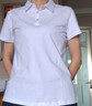 谷卓詩(shī)帶有領(lǐng)短袖T恤女2025夏裝新款翻領(lǐng)polo衫修身休閑百搭女士體恤衫 白色 L （100-110斤） 曬單實(shí)拍圖