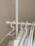 積累小家 北歐家用鐵藝ins衣帽架落地立式輕奢掛衣包架臥室簡(jiǎn)約現代創(chuàng  )意簡(jiǎn) 【冰川白】白色大理石底座  30cm*185cm 曬單實(shí)拍圖