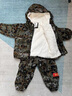 G.DUCKKIDS童裝男童套裝秋冬款加絨加厚兒童迷彩服套裝冬季防寒男孩冬裝棉衣 迷彩軍綠色 120 建議110-120cm6-7歲 曬單實(shí)拍圖