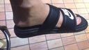耐克（NIKE）拖鞋男女士情侶新款雙綁帶透氣休閑一字拖沙灘運動(dòng)拖鞋 雙綁帶（黑色）-010尺碼偏小 35.5 曬單實(shí)拍圖