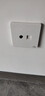 三雄極光 空調墻壁開(kāi)關(guān)插座面板 電工電料 單開(kāi)雙控開(kāi)關(guān)一開(kāi)五孔 致遠 開(kāi)關(guān) 一位雙控 10A250V白色 曬單實(shí)拍圖