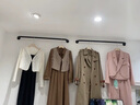 元良服裝店展示掛衣架 墻上鐵藝壁掛式衣架服裝店女裝童裝貨架展示架上墻正側(cè)掛組合掛衣桿子 黑色圓管正掛80厘米 官方標(biāo)配 曬單實(shí)拍圖