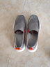 老人頭男鞋夏季一腳蹬大碼老北京布鞋透氣懶人休閑鞋子46軟底輕便帆布鞋 灰色 41 曬單實(shí)拍圖