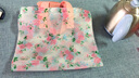 陽(yáng)妍白雪（YANGYANBAIXUE） 女神服裝袋子塑料袋加厚手提袋飾品內衣化妝品袋女裝袋禮袋50個(gè) 朦朧色手提 小號30*25底邊6 曬單實(shí)拍圖
