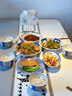 三淺（SANQ）原創(chuàng)小伙伴們景德鎮(zhèn)青花餐具套裝菜陶瓷碗大盤子 飯碗禮物 四人食套裝 曬單實(shí)拍圖