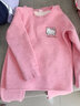 Hello Kitty女童保暖內衣套裝棉加絨加厚兒童秋衣秋褲寶寶秋冬秋衣套裝 【加絨深冬款】深粉 55402 140 適合135-145cm 曬單實(shí)拍圖