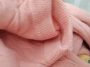 泊宗 秋冬连衣裙女2023新款女装韩系中长款宽松针织打底裙洋气毛衣裙 粉色 均码 实拍图