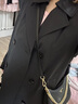 波司登（BOSIDENG）【反季】冬季90鵝絨羽絨服女衣三穿風(fēng)衣高端商務(wù)長(cháng)款保暖外套 黑色8056 2XL 180/100A 曬單實(shí)拍圖