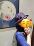 SEEYOND 深陽(yáng)中老年人媽媽帽子女士冬季保暖老太太奶奶真羊毛呢禮帽秋冬盆帽 水貂毛羊毛呢-紫色 均碼可調(diào)節(jié)（54-58cm） 曬單實(shí)拍圖