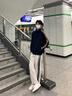 NASALIKE美式復古撞色三條杠立領外套男士秋冬季寬松休閑開衫加絨衛(wèi)衣夾克 常規(guī)【偏薄普通款】藏青色 XL碼 建議體重125-140斤 曬單實拍圖