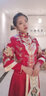 紅妝飾佳 秀禾服新娘2025新款大碼中式結(jié)婚禮服夫妻款敬酒服嫁衣出閣服 僅女款 XL 曬單實拍圖