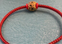 XD可调节手链绳男女生红绳情侣款编织红绳可穿串转运珠牛皮绳钢丝绳 3mm钢丝款-红色(珠子孔需大于4mm 实拍图