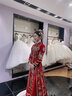 泰勒馬丁（TAILEMARTIN）絲絨秀禾服2025新款新娘結(jié)婚禮服中式婚紗敬酒服古裝嫁衣龍鳳褂 絲絨1111 M 曬單實拍圖
