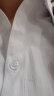 佐马仕长袖衬衫女修身女士职业装商务正装白色领工装衬衣免烫抗皱衬衫 V2659白色隐条纹 L/36（95-105斤） 实拍图