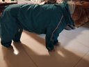 SLPC狗狗雨衣大型犬四腳全包金毛雨衣帶帽子尾罩防水中型寵物雨衣 湖藍(lán)色 11XL（適合約75-90斤） 曬單實(shí)拍圖