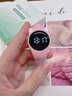 科時(shí)可愛(ài)ins高顏值兒童電子手表小學(xué)生女孩震動(dòng)鬧鐘游泳防水初中生女 粉白色 曬單實(shí)拍圖
