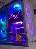 動(dòng)力火車(chē)（PowerTrain）雷霆電腦機箱臺式機ATX白色炫彩發(fā)光MATX辦公商務(wù)玻璃側透游戲主機外殼 雷霆黑色+凝冰ARGB風(fēng)扇黑色*6 曬單實(shí)拍圖