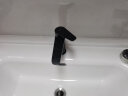 恒洁（HEGII）面盆水龙头 冷热出水卫生间洗手盆洗脸盆黑色水龙头900-111-BC 实拍图
