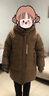 鴨鴨媽媽羽絨服女中長(cháng)款冬季新款加厚時(shí)尚洋氣40歲50中老年人官方外套 咖色 3XL 曬單實(shí)拍圖