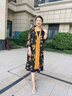 歐巴頓胖媽媽夏裝裙子中老年女裝氣質(zhì)40歲50氣質(zhì)雪紡連衣裙大碼寬松顯瘦 綠色 2XL/175【建議100-115斤】 曬單實(shí)拍圖