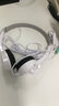 電音電腦耳機頭戴式手機筆記本臺式電腦語音有線游戲耳機YY立體聲K歌耳麥游戲耳麥英語學(xué)習(xí)聽說耳機 DT-326白色-帶線控開關(guān)｜3.5mm雙插頭 曬單實拍圖
