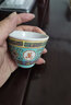 LICHEN經(jīng)典懷舊仿古陶瓷杯景德鎮老廠(chǎng)貨粉彩萬(wàn)壽無(wú)疆杯子茶杯可酒杯 三缸盅藍色50ml 曬單實(shí)拍圖