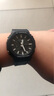 卡西歐（CASIO）男表G-SHOCK雙顯防震防水黑武士運(yùn)動(dòng)石英指針腕表 GA-2100-1APR 曬單實(shí)拍圖