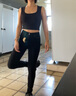 Levi's李維斯女士721緊身高腰休閑簡約修身顯瘦肯豆風牛仔長褲 黑色 24 (28) 曬單實拍圖