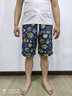 蓋浪 海邊度假旅游沙灘褲 休閑透氣男混紡短褲五分褲 花褲衩薄潮 H1083五彩魚(yú) XL 曬單實(shí)拍圖