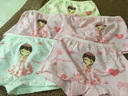 Mawcha 女童內(nèi)褲平角舒適棉兒童內(nèi)褲寶寶四角短褲柔軟透氣5條裝 純色卡通5條裝 110 (4-5歲110/52cm) 曬單實(shí)拍圖